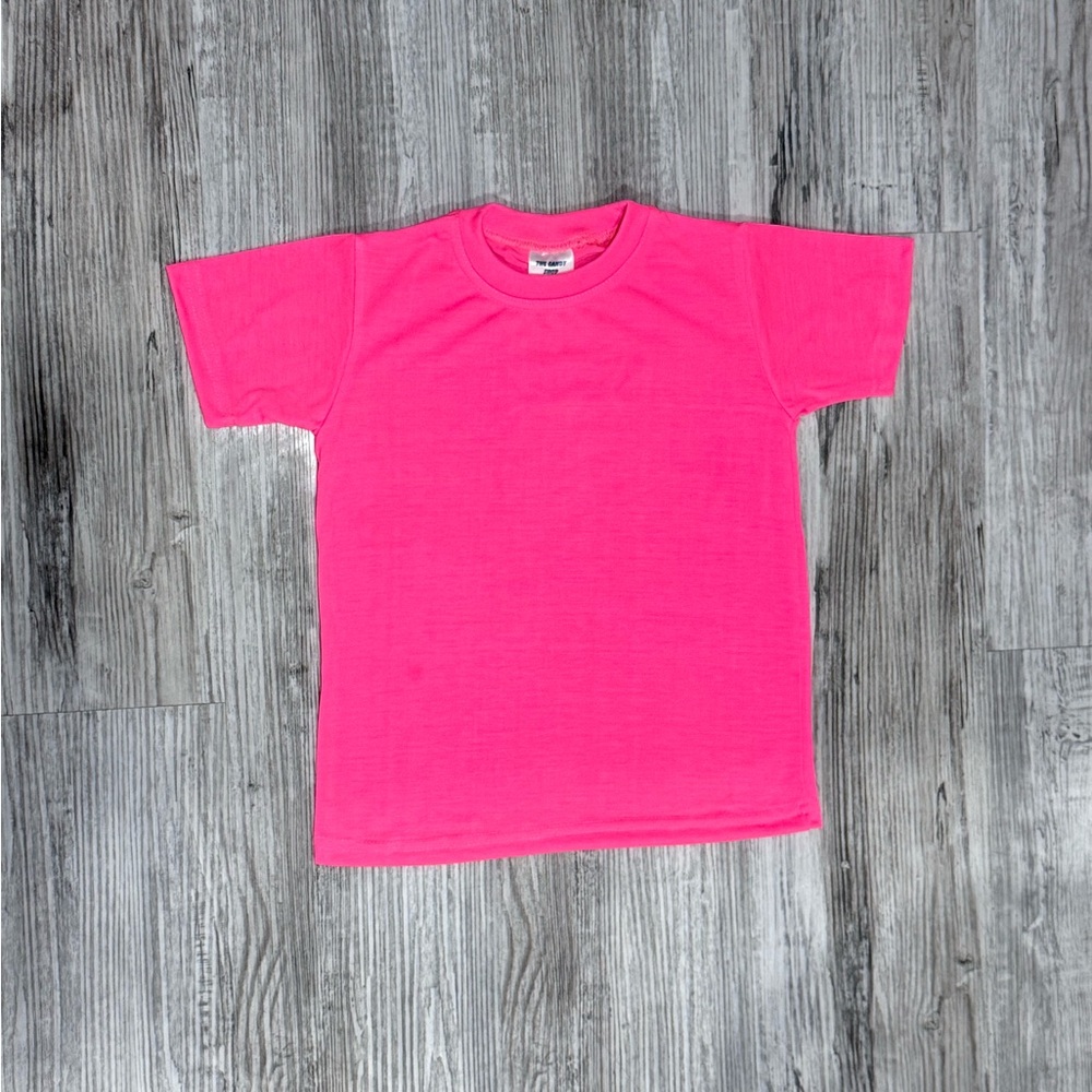 Hot Pink Kids T-Shirt sublimation dtf vinyl blank